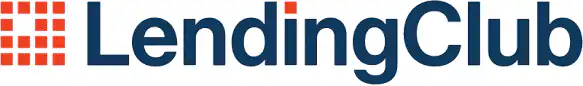 LendingClub logo with a red square grid design on the left and the word “LendingClub” in bold blue letters on the right.