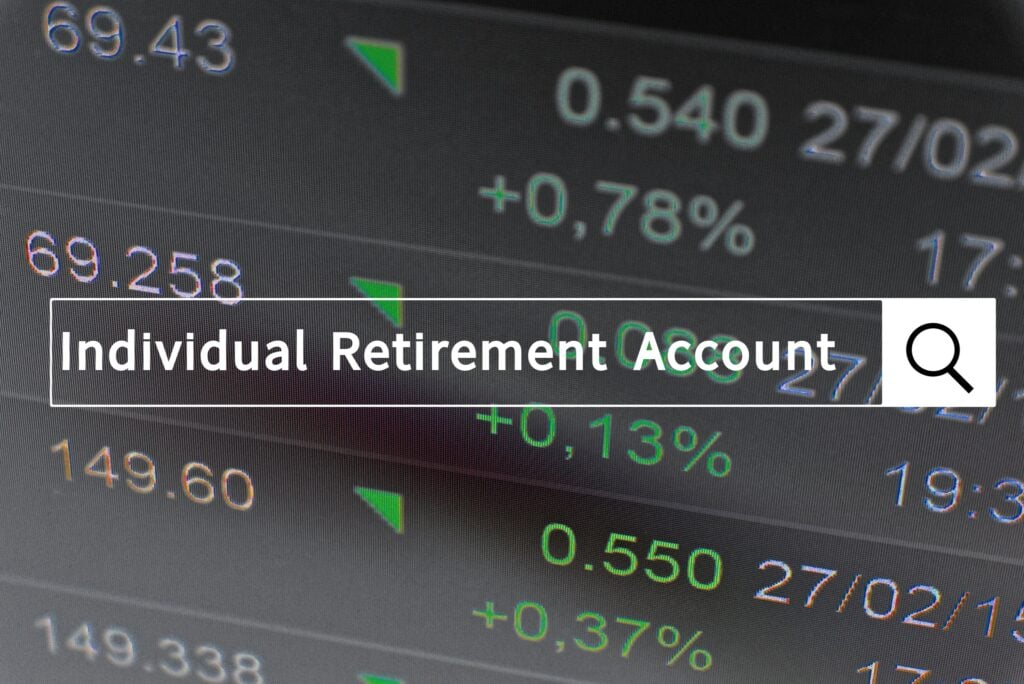 Ira Individual Retirement Account Search Bar